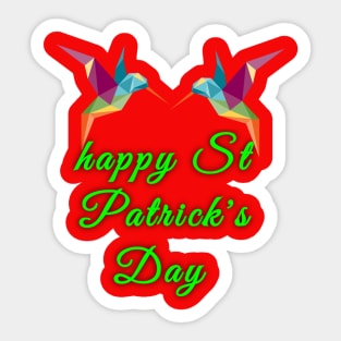 St Patrick's Dabbing Leprechaun Sticker